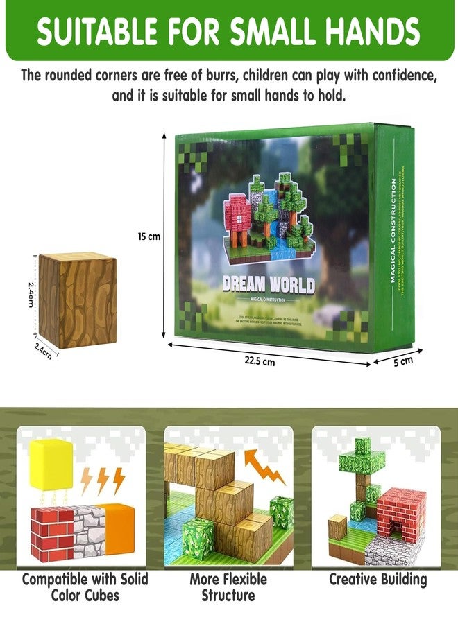 Kidology 48PCS Magnetic Blocks | Build Mine Magnet World Magic Portal Set - STEM Magnetic Tiles Building Blocks Toy for Toddlers | Creative Sensory Outdoor Learning Toy for Kids Ages 3+ - Image 5